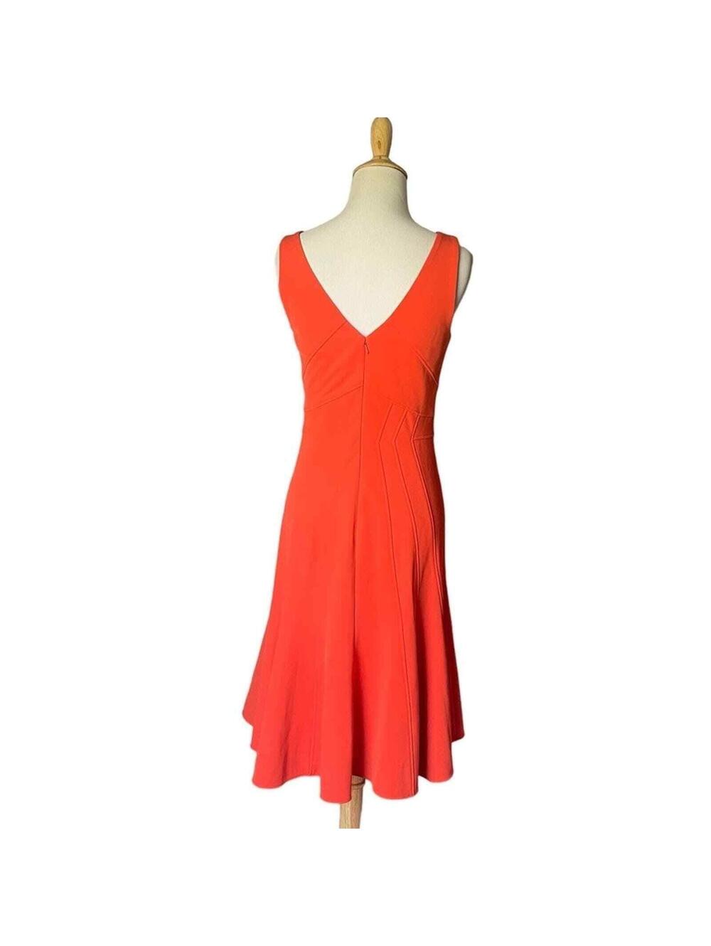 NWT Zac Posen Tangerine Sleeveless Fit and Flare Dress - Picture 2 of 4